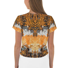 Visual Velocity All-Over Print Crop Tee - Beyond T-shirts