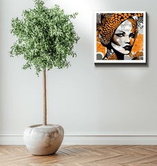 Gallery-wrapped canvas of Visual Velocity in home decor