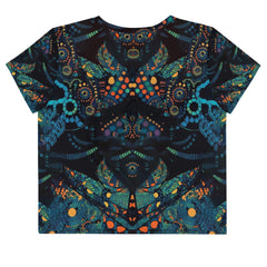 Visual Vibrancy All-Over Print Crop Tee - Beyond T-shirts