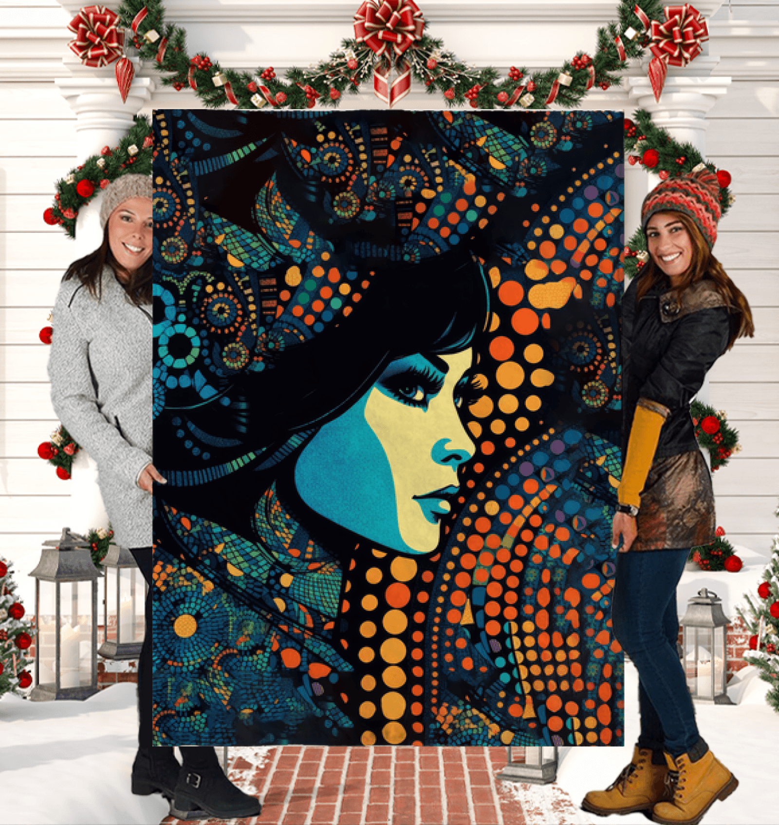 Visual Vibrancy Sherpa Blanket - Beyond T-shirts