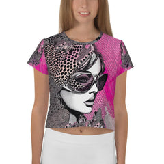 Visual Visions II All-Over Print Crop Tee - Beyond T-shirts