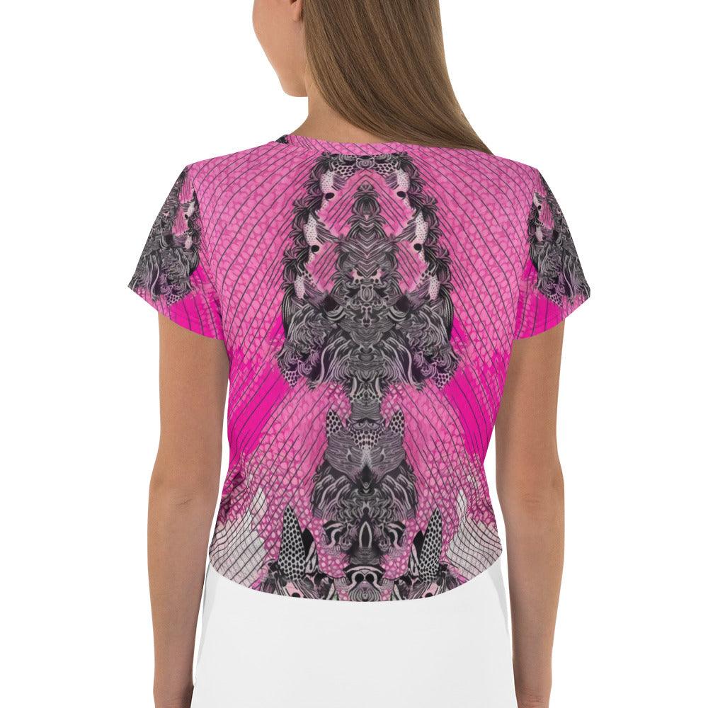 Visual Visions II All-Over Print Crop Tee - Beyond T-shirts