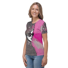 Woman wearing Visual Visions II T-shirt