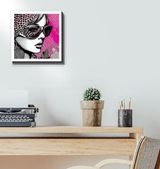 Abstract art piece Visual Visions II on a high-quality canvas