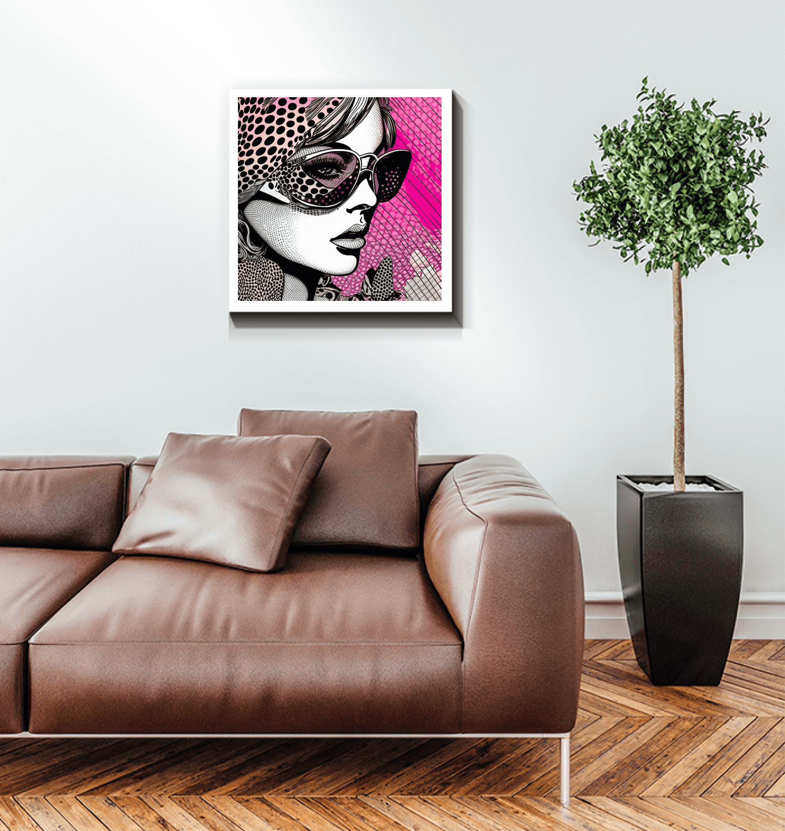 Colorful abstract design of Visual Visions II canvas art