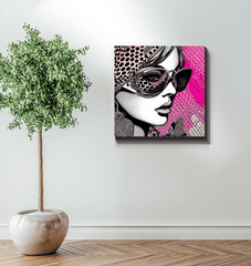Visual Visions II canvas showing intricate brush strokes and vibrant hues