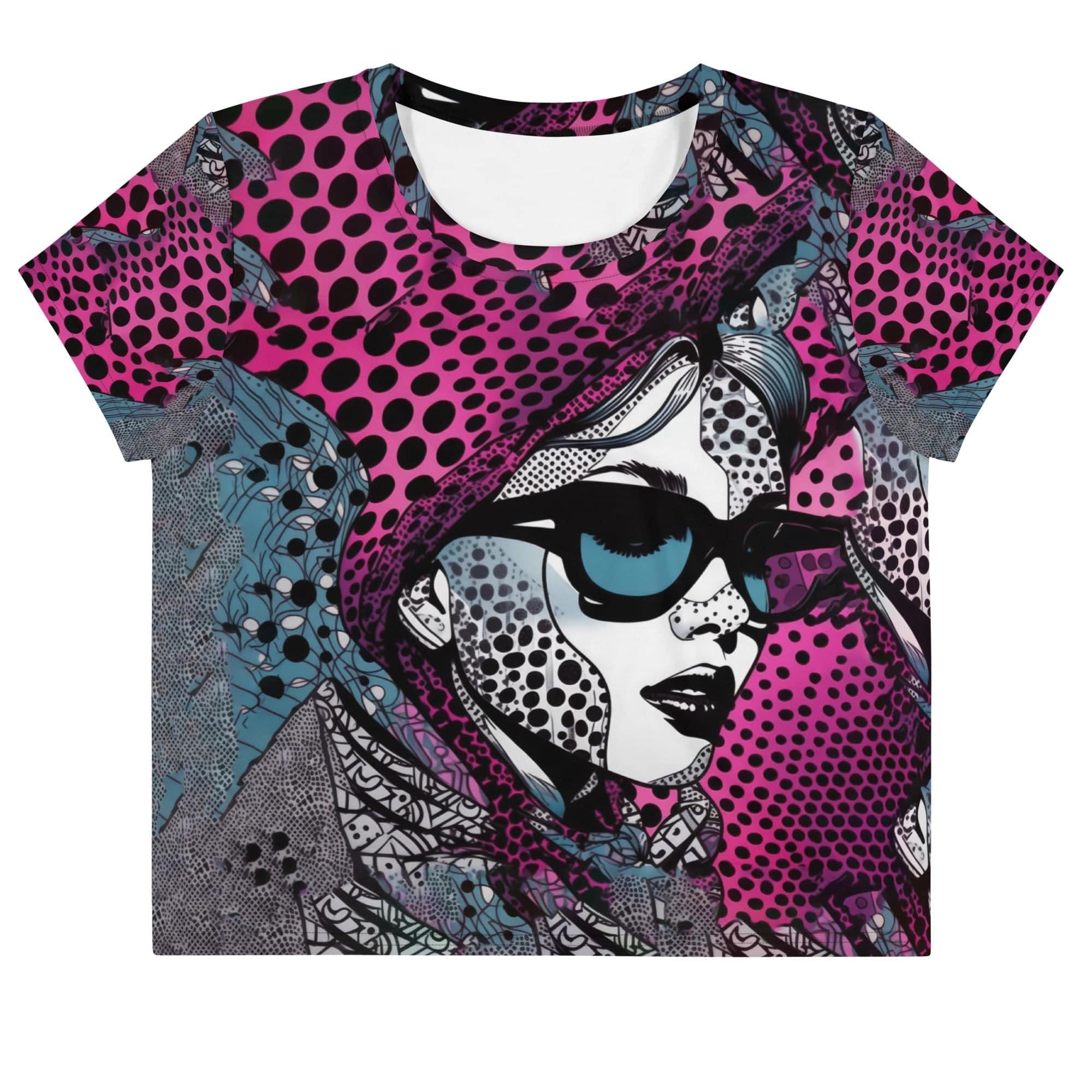 Visual Visions III All-Over Print Crop Tee - Beyond T-shirts