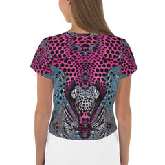 Visual Visions III All-Over Print Crop Tee - Beyond T-shirts