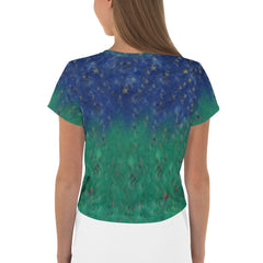 Vivid Voyage All-Over Print Crop Tee - Beyond T-shirts