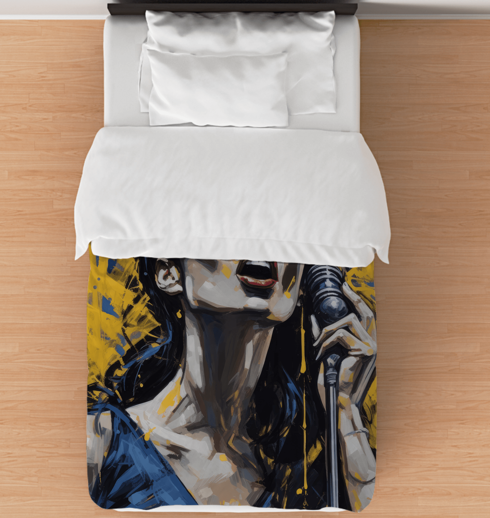 Voice Pop Artist's True Instrument Comforter - Twin - Beyond T-shirts