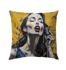 Voice Pop Artist's True Instrument Outdoor Pillow - Beyond T-shirts