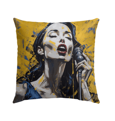 Voice Pop Artist's True Instrument Outdoor Pillow - Beyond T-shirts