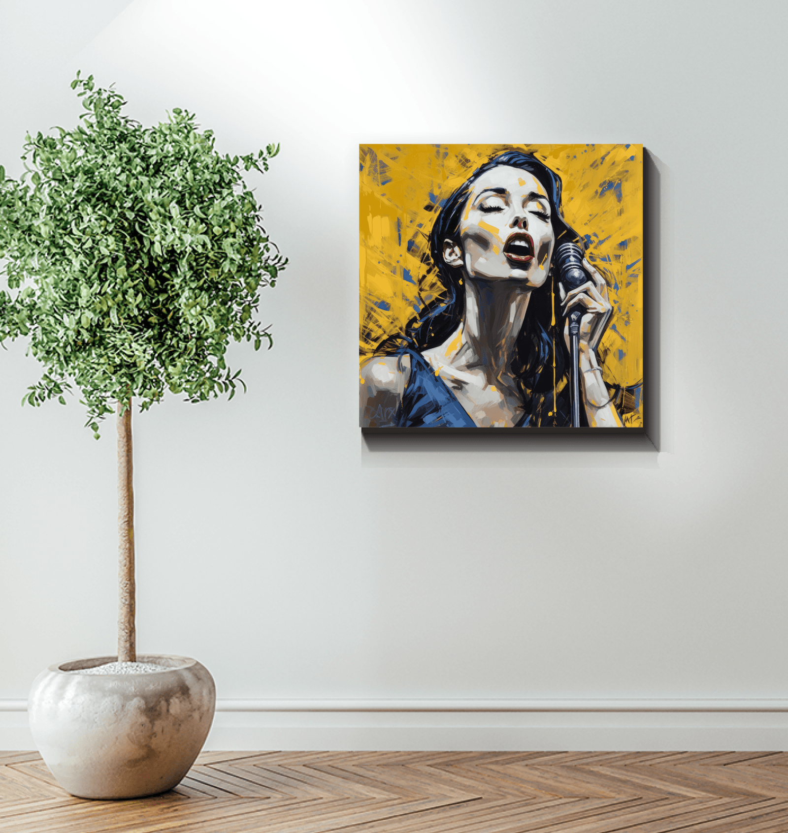 Vibrant Voice Pop Artist Canvas Wall Art.