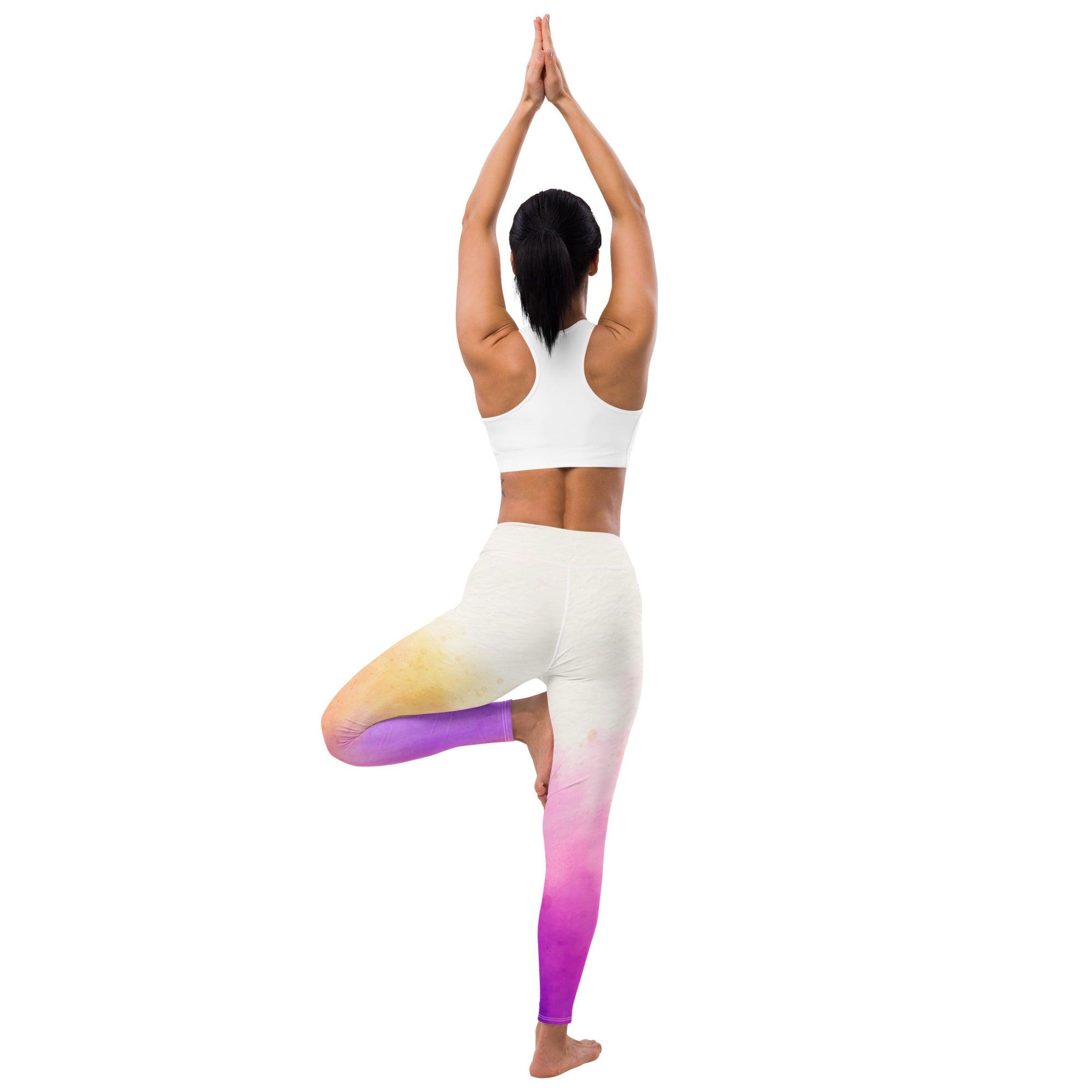 Watercolor Yoga Leggings - Beyond T-shirts