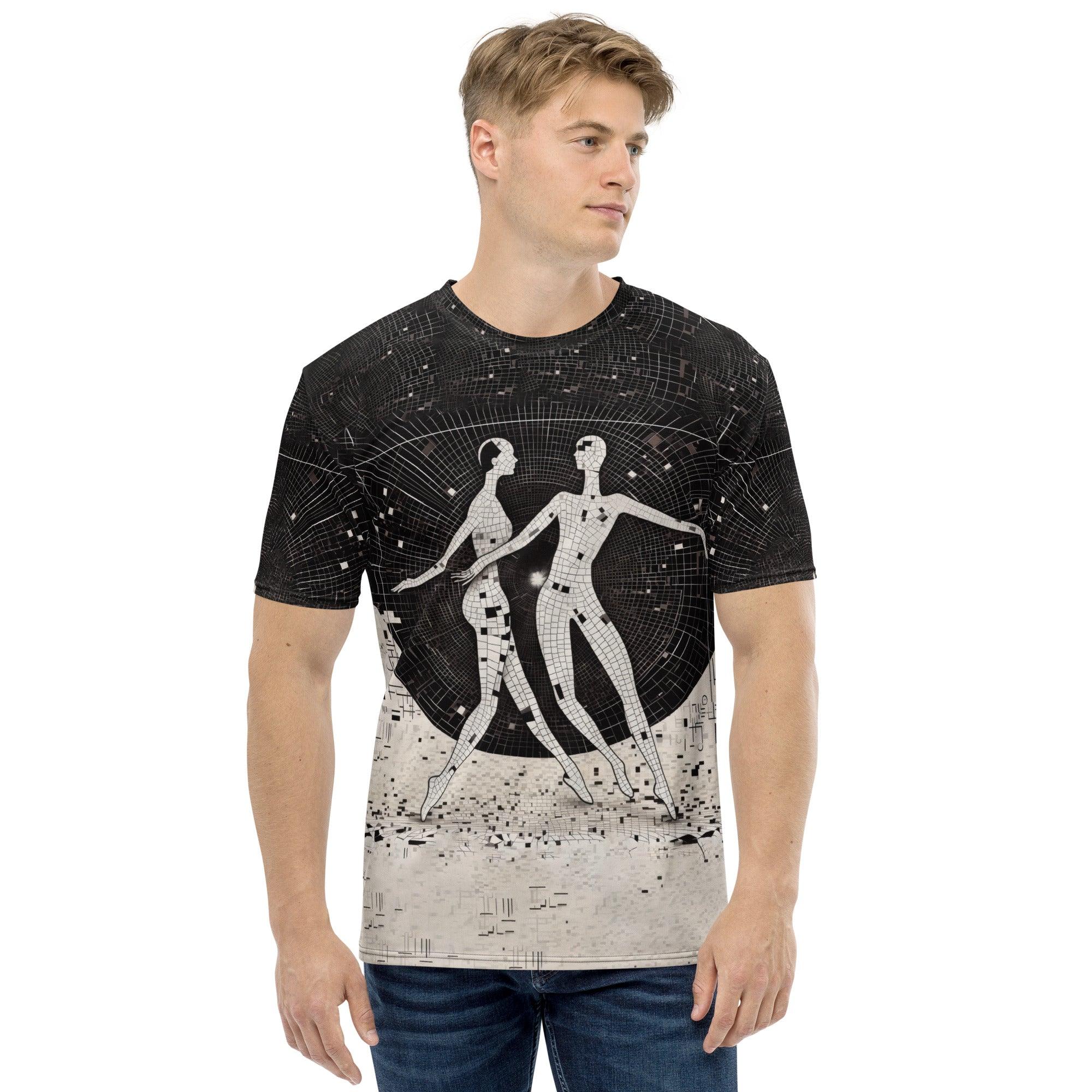 Whimsical Balletic Fashion Men's T-shirt in action