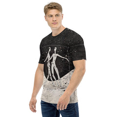 Man wearing Whimsical Balletic Fashion T-shirt casually