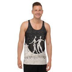 Men's balletic fashion tank top in whimsical design