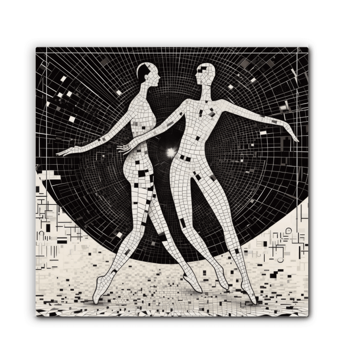 Whimsical and elegant ballet canvas art