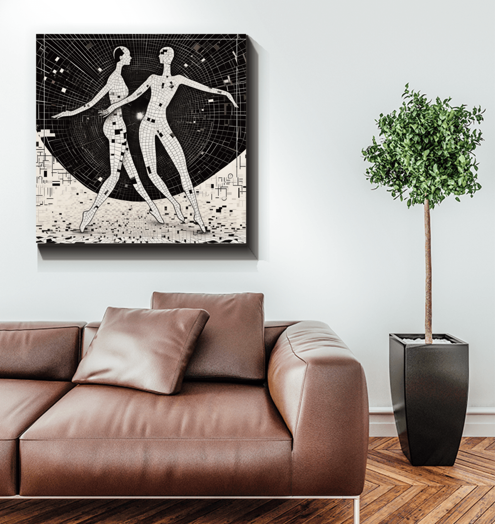 Fashion-inspired ballet wall canvas