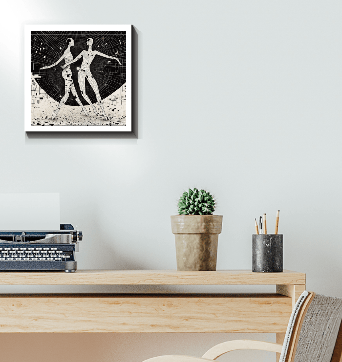 Fashionable ballet wall art on canvas