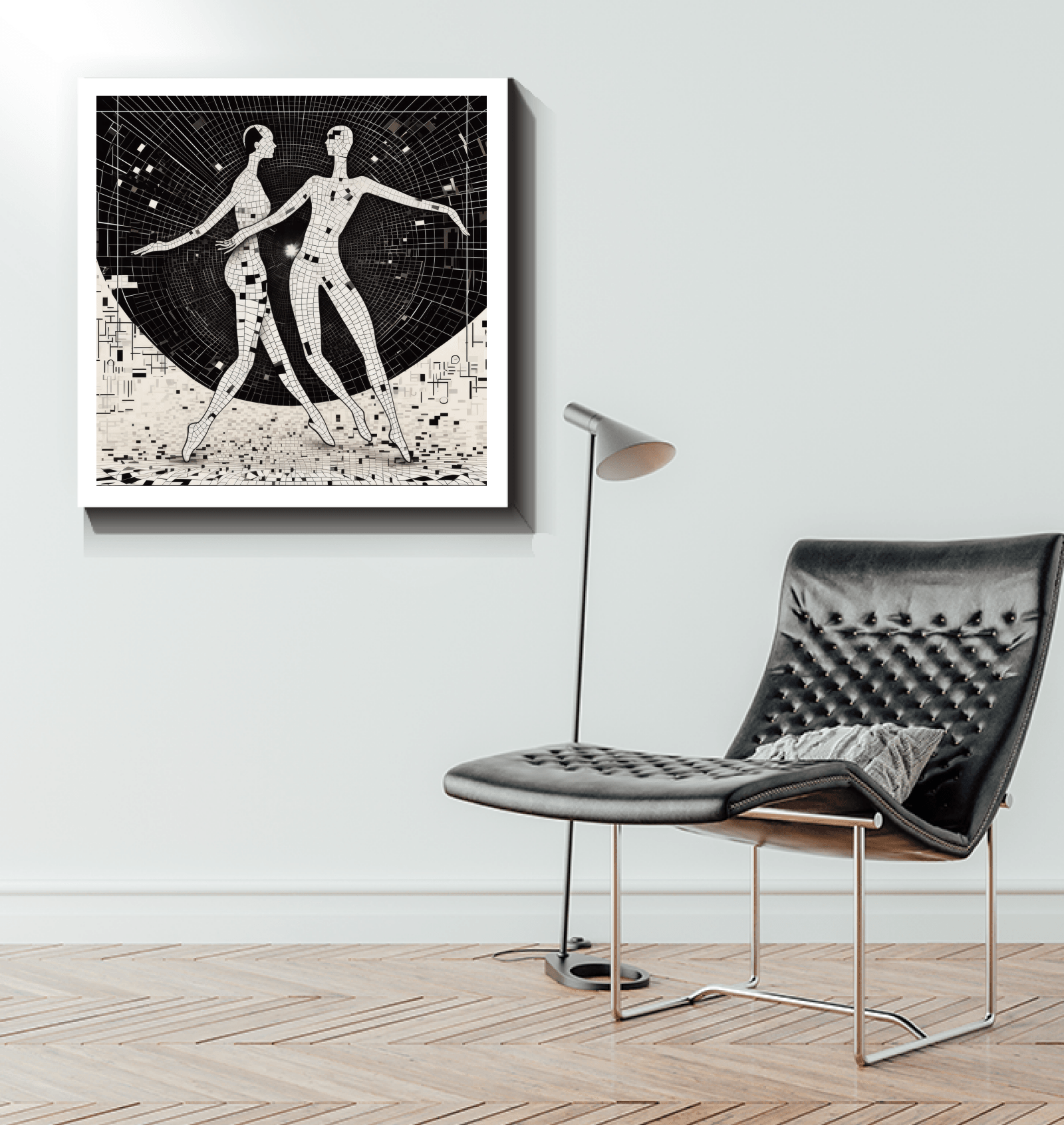 Artistic balletic fashion canvas for wall decoration