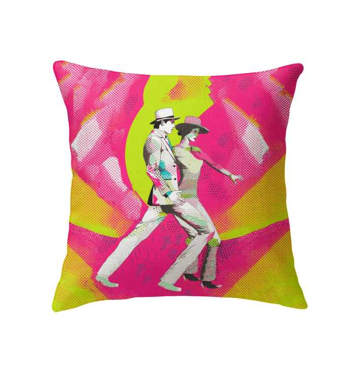 Indoor pillow with whimsical dance design for stylish home decor.