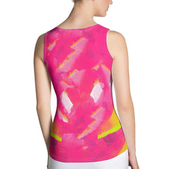 Whimsical Feminine Dance Charm Sublimation Cut & Sew Tank Top - Beyond T-shirts