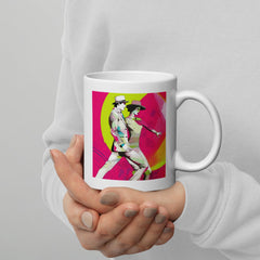 Whimsical Feminine Dance Charm White Glossy Mug - Beyond T-shirts