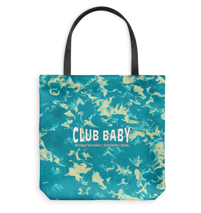 Stylish spotted stares tote bag in basketweave texture for everyday use.