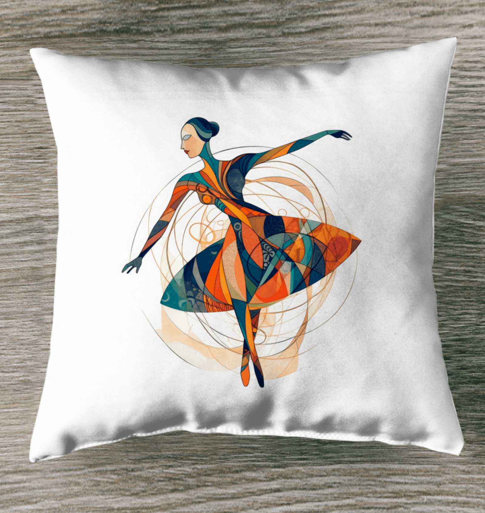 Whimsical Women s Dance Charm Outdoor Pillow - Beyond T-shirts