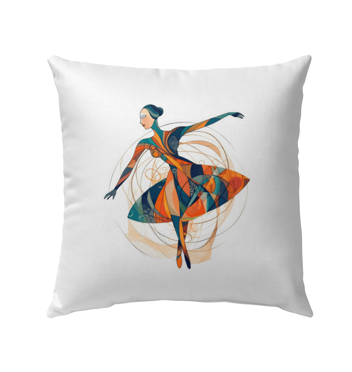 Whimsical Women s Dance Charm Outdoor Pillow - Beyond T-shirts