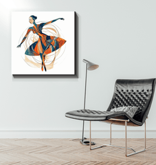 Whimsical Women s Dance Charm Wrapped Canvas - Beyond T-shirts