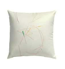 Elegant outdoor decor featuring the Whirlwind Balletic Style Pillow