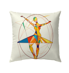 Whirlwind Balletic Style Outdoor Pillow - Beyond T-shirts