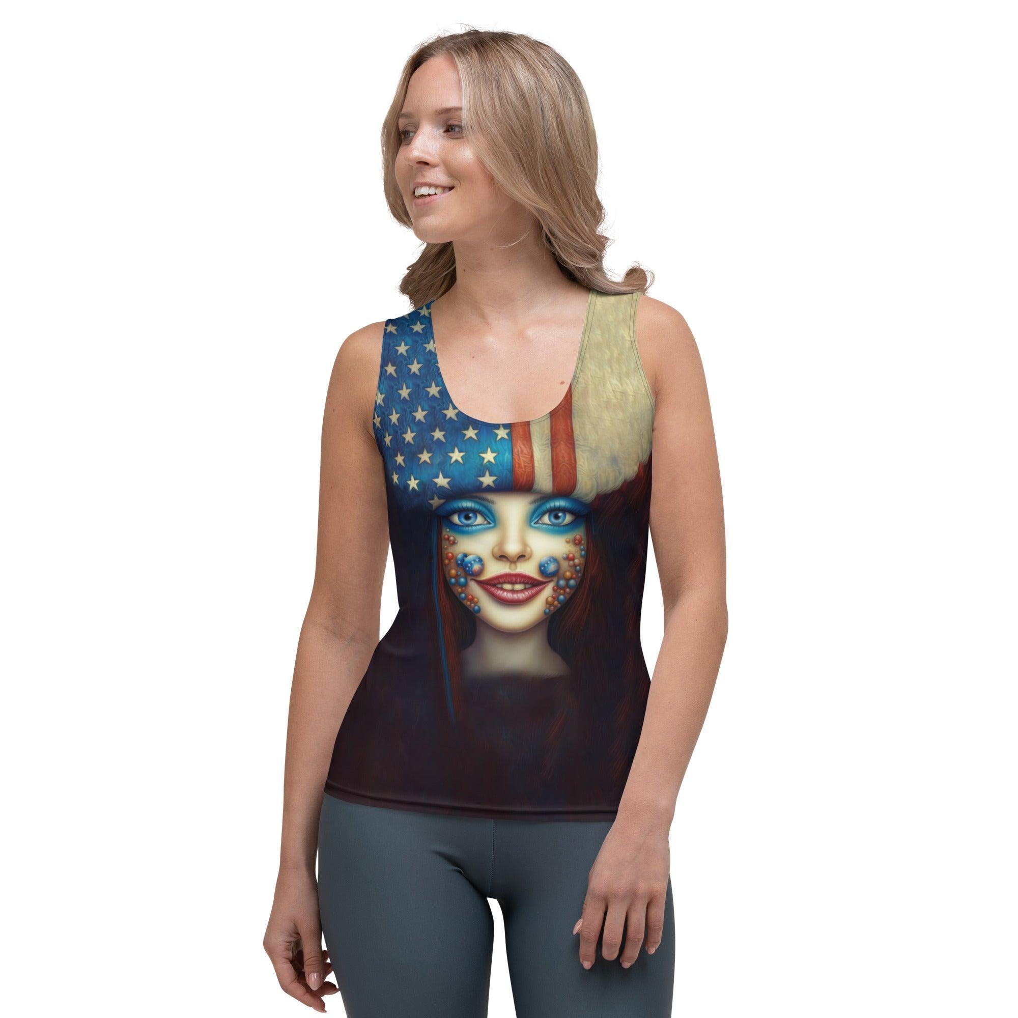 Whispering Waves Sublimation Cut & Sew Tank Top - Beyond T-shirts