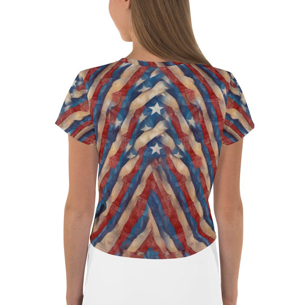 Whispers Of Wonder All-Over Print Crop Tee - Beyond T-shirts