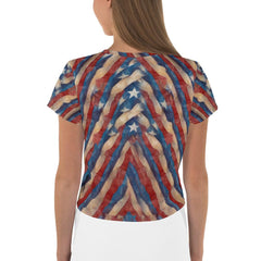 Whispers Of Wonder All-Over Print Crop Tee - Beyond T-shirts