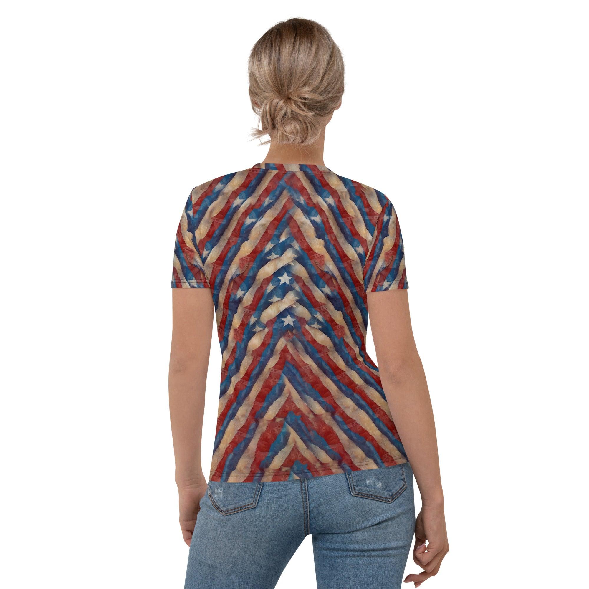 Back view of Whispers Of Wonder Women's T-shirt showcasing design