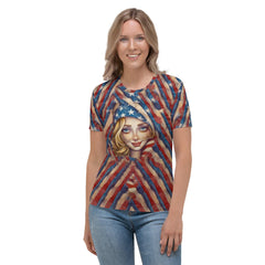 Whispers Of Wonder Women's T-shirt styled with jeans and sneakers