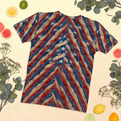 Close-up of Whispers Of Wonder Women's T-shirt fabric and print detail