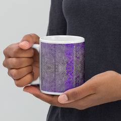 Velvety Bliss Texture White Glossy Mug