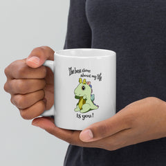Best Thing About You White glossy mug