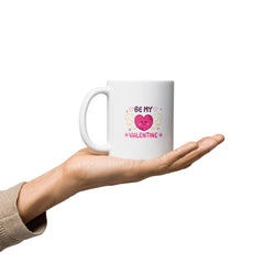 Be My Valentine White glossy mug