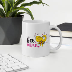 Bee Mine White Glossy Mug