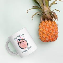 You're My Happy Place White glossy mug