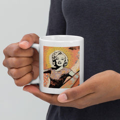 Elegant Surfing 5 01 White Glossy Mug, perfect for your morning coffee or tea.