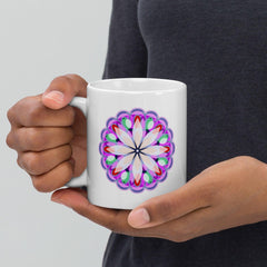 Mandala Whispers On White Mug - Beyond T-shirts