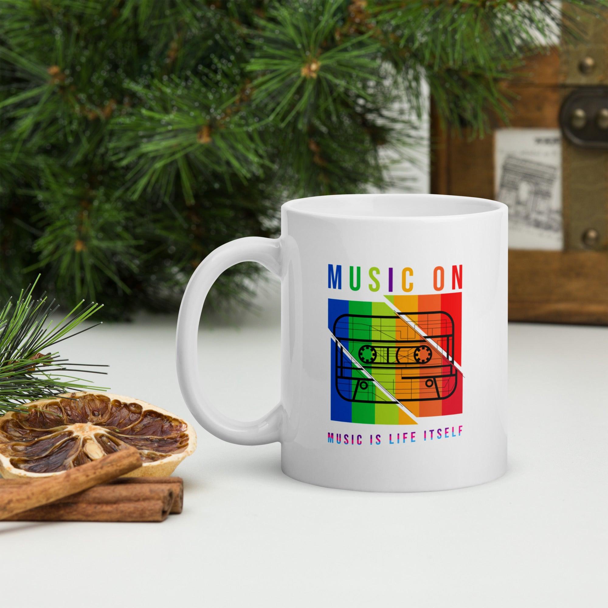 Musical Notes Harmony Mug - Beyond T-shirts
