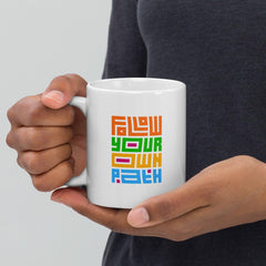 Bold Typography Statements White Glossy Mug - Beyond T-shirts