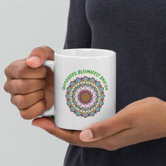 Mandala Of Unity White Glossy Mug - Beyond T-shirts